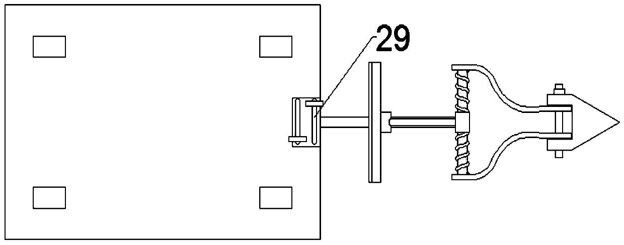 Channel excavating device for agricultural irrigation