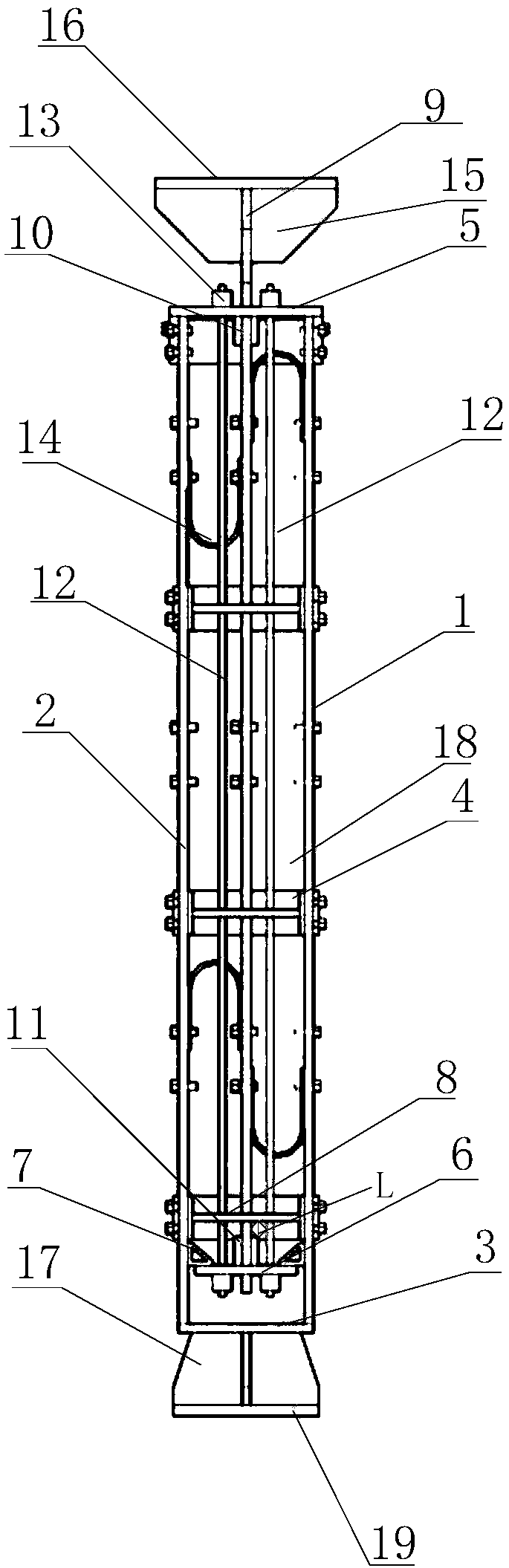 Assembly type energy dissipation support device capable of automatically resetting