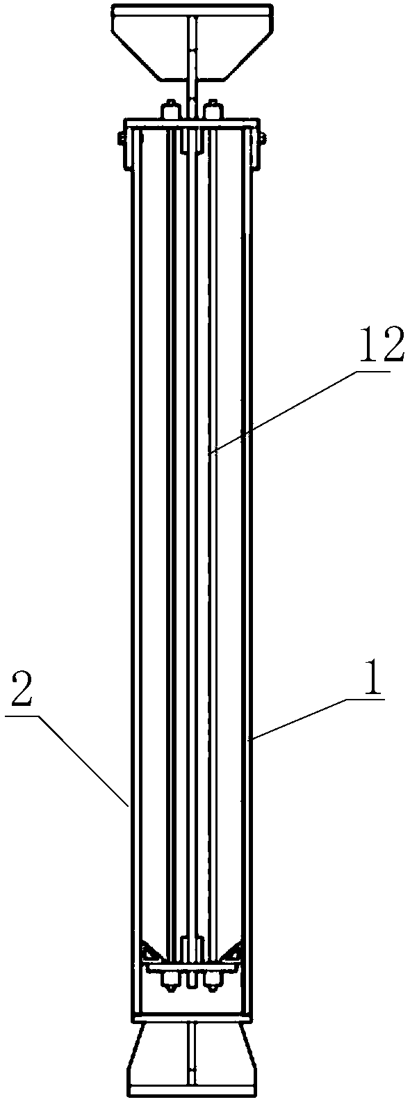 Assembly type energy dissipation support device capable of automatically resetting