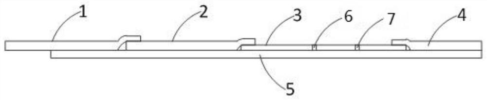 A test strip for detecting onchocerciasis metabolite natog in urine and its preparation method and test card