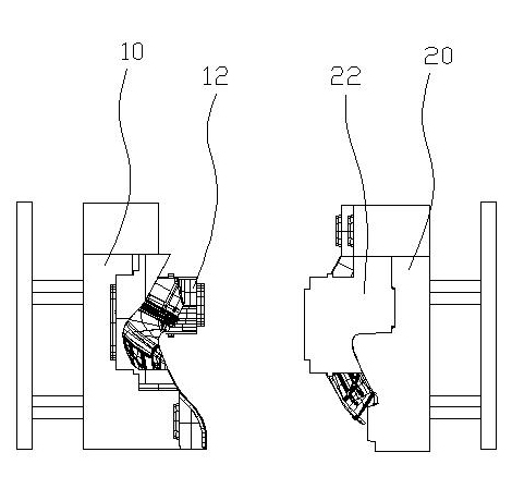 Mold and molding technology of special-shaped inlet air pipe,