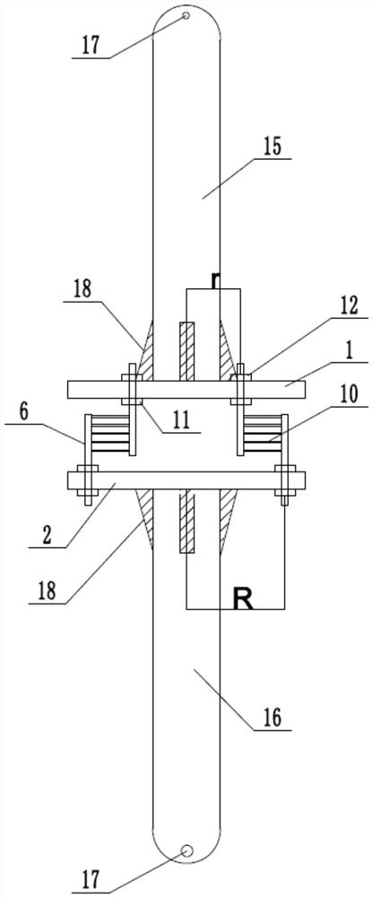 Bending type damper with adjustable damping force