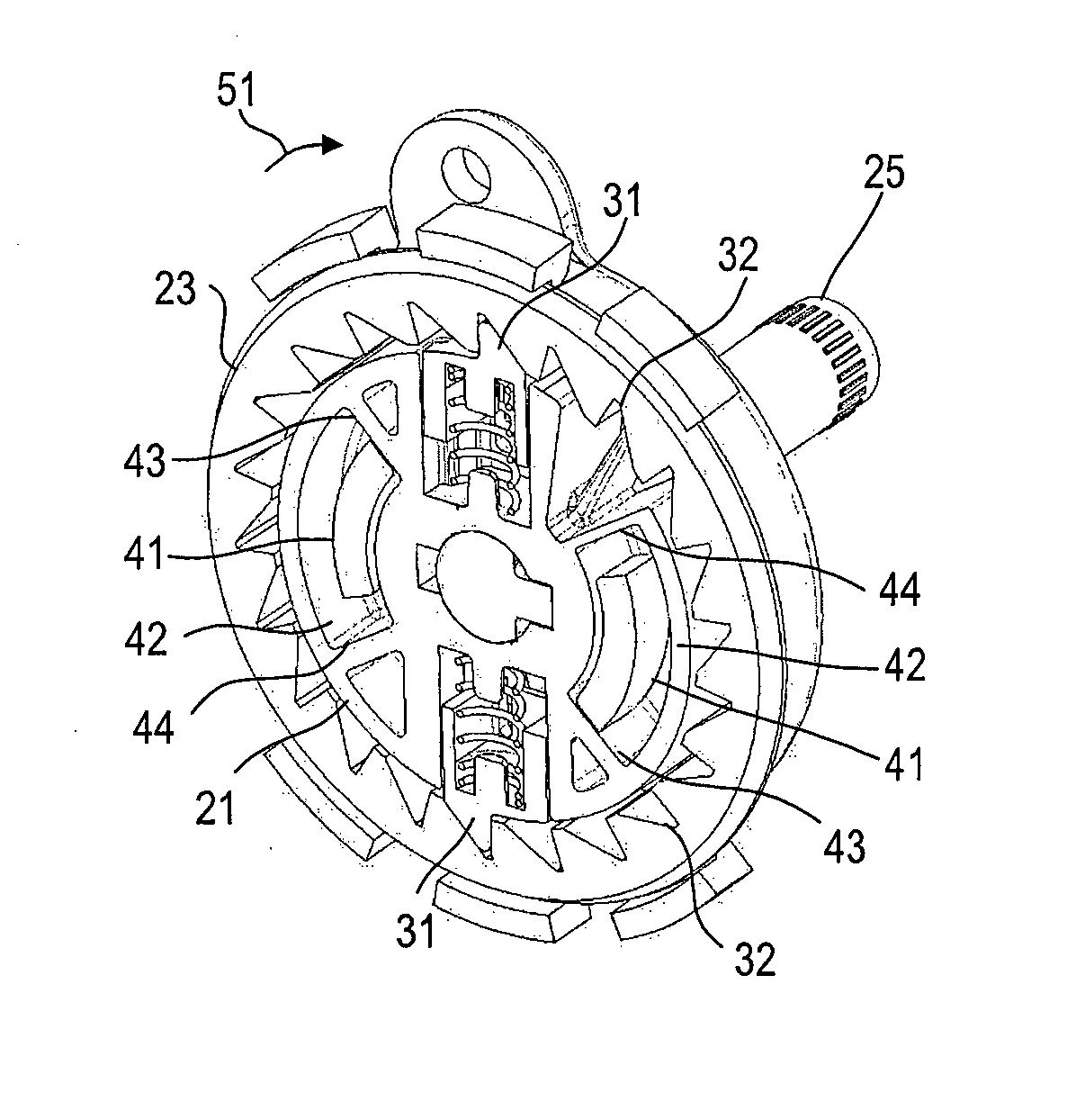 Tension adjust device for a chair and chair