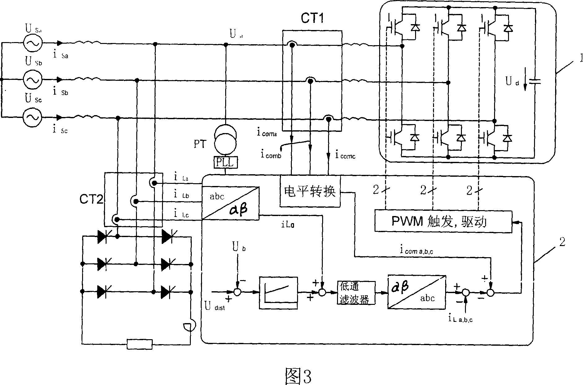 380V system active power filtering device