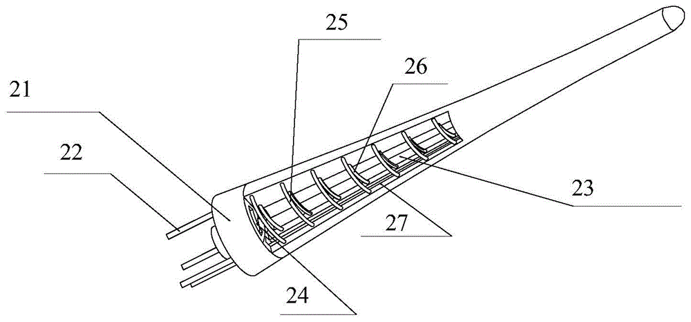 Active stiffness-variable long-arm type bionic soft robot