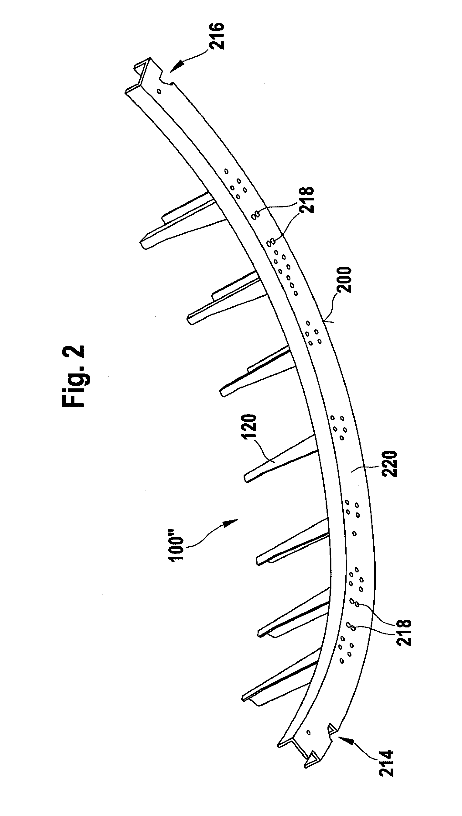 Door Frame Compartment of Cast Titanium and Structural Fuselage Part