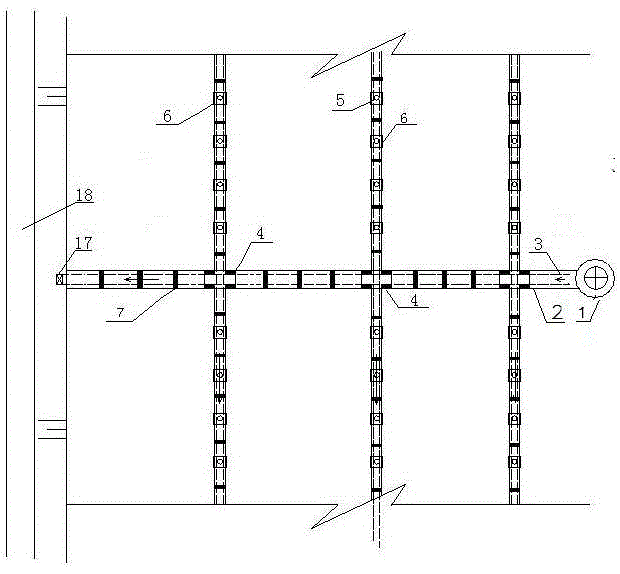 Integral irrigation and drainage pipe system of saline-alkali soil farmland and construction method