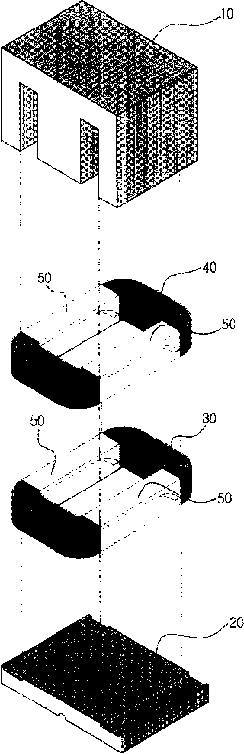 High-voltage transformer having injection molding insulation member