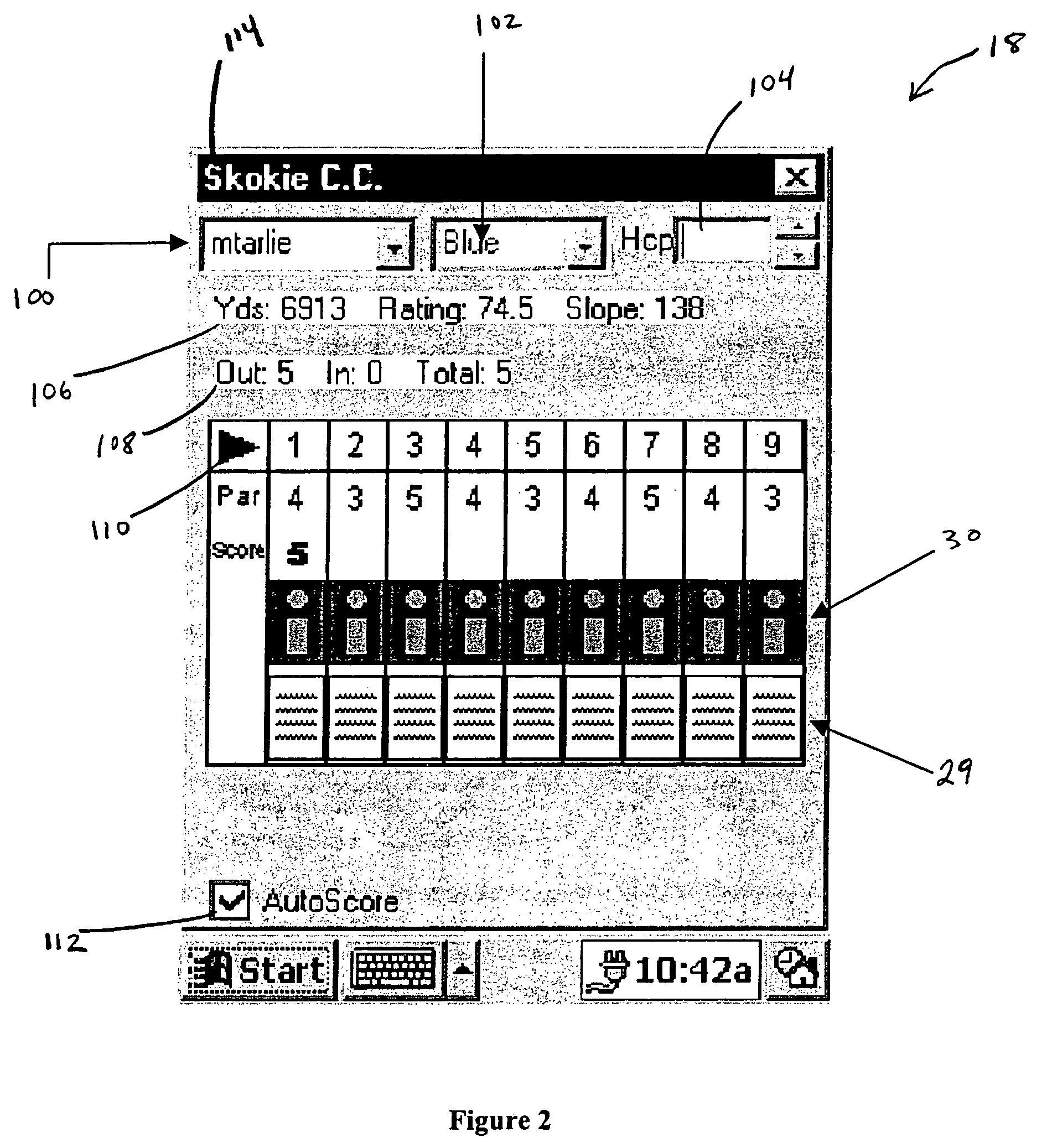 System for and method of golf performance recordation and analysis