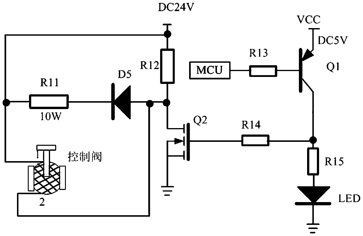 Liquid nitrogen inner-spraying type digital control milling and drilling machine gas adjusting system