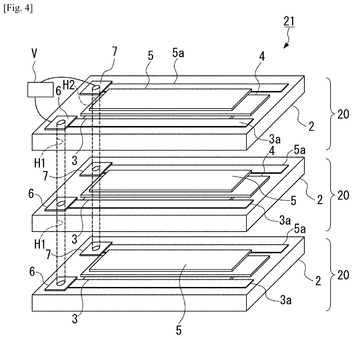 Heat flow switching element