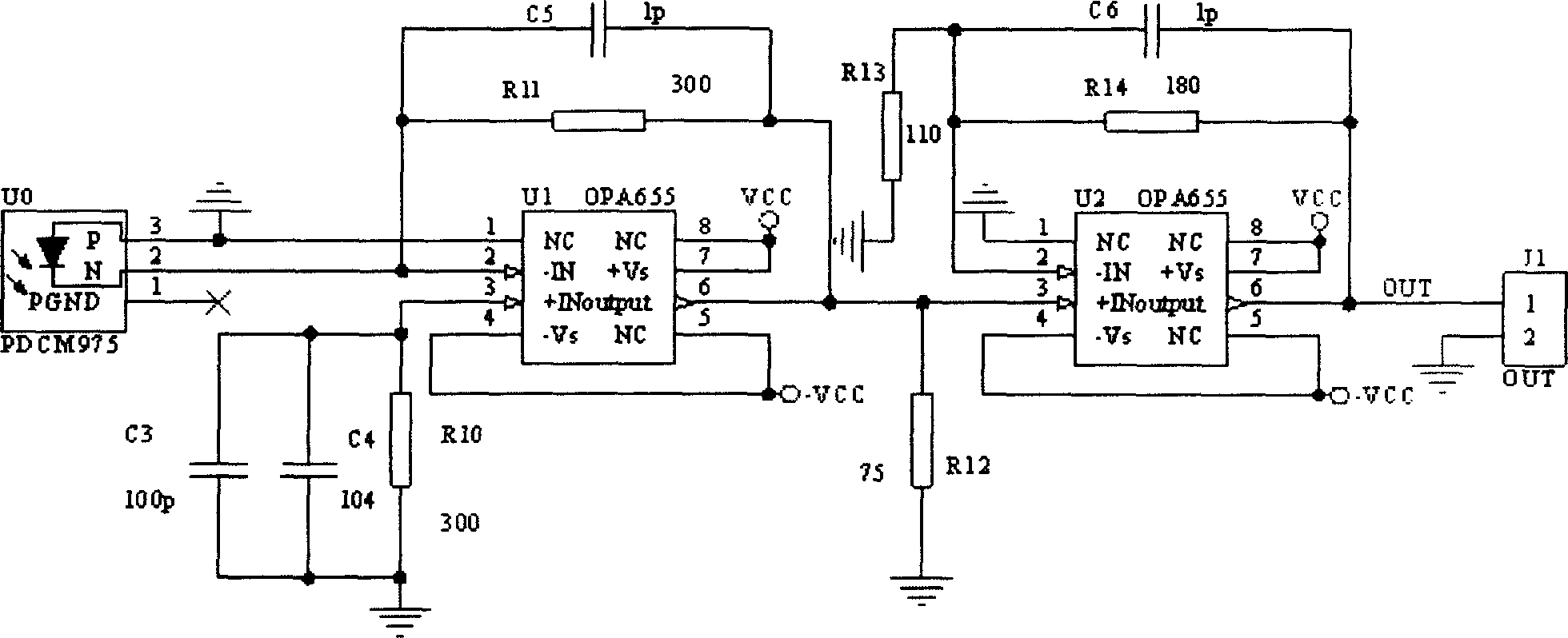 Detector of Radar peak value field strength