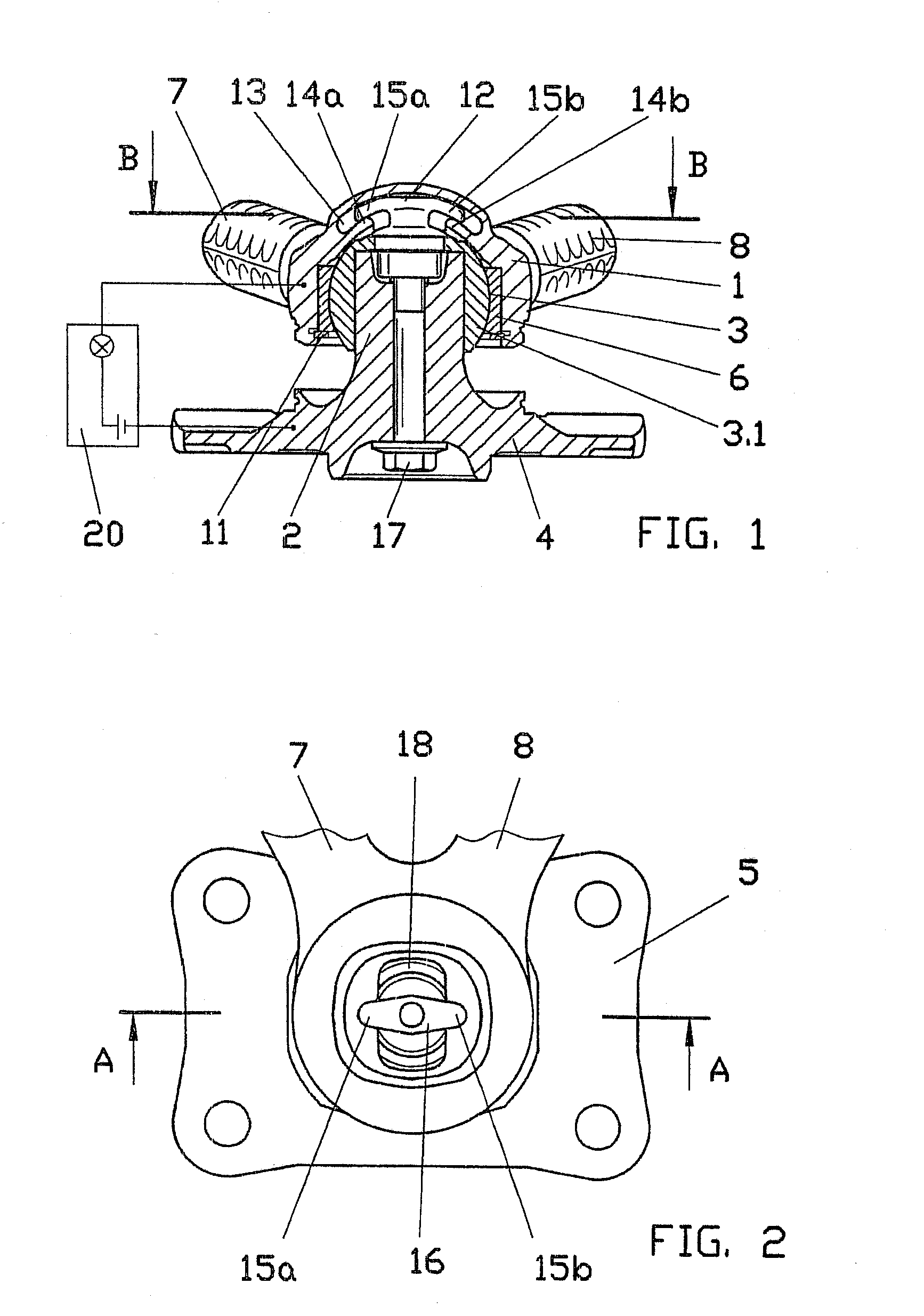 Joint unit, preferably for mounting the chassis control arm of a motor vehicle