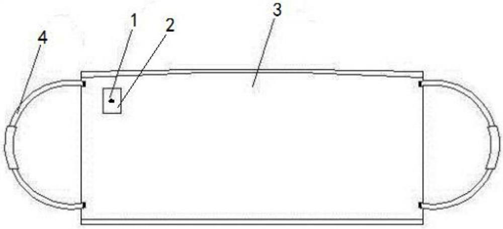 Protective device with body temperature display function