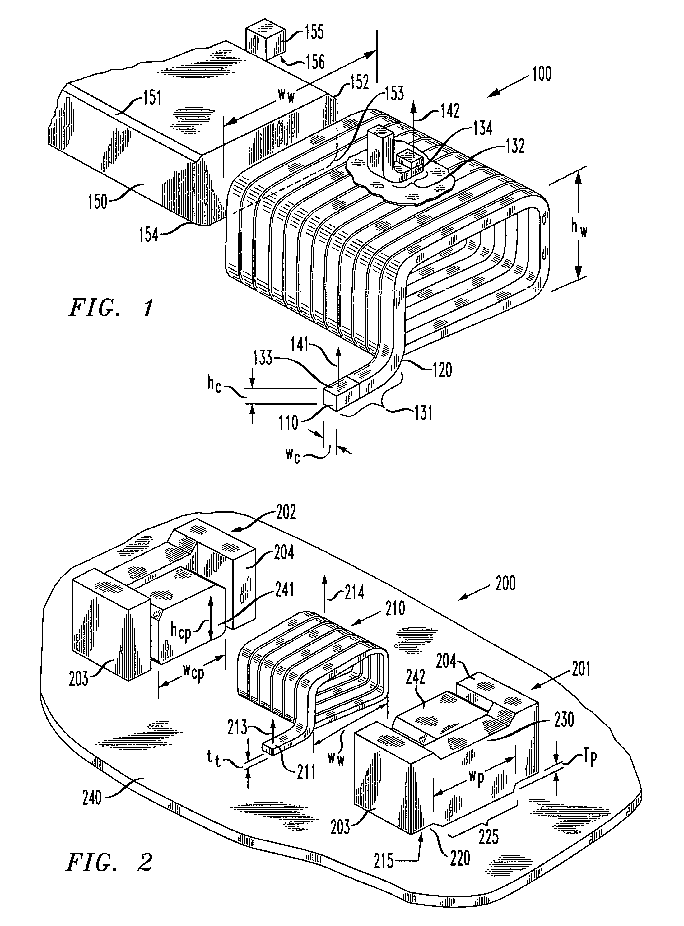 Magnetic device having a springable winding