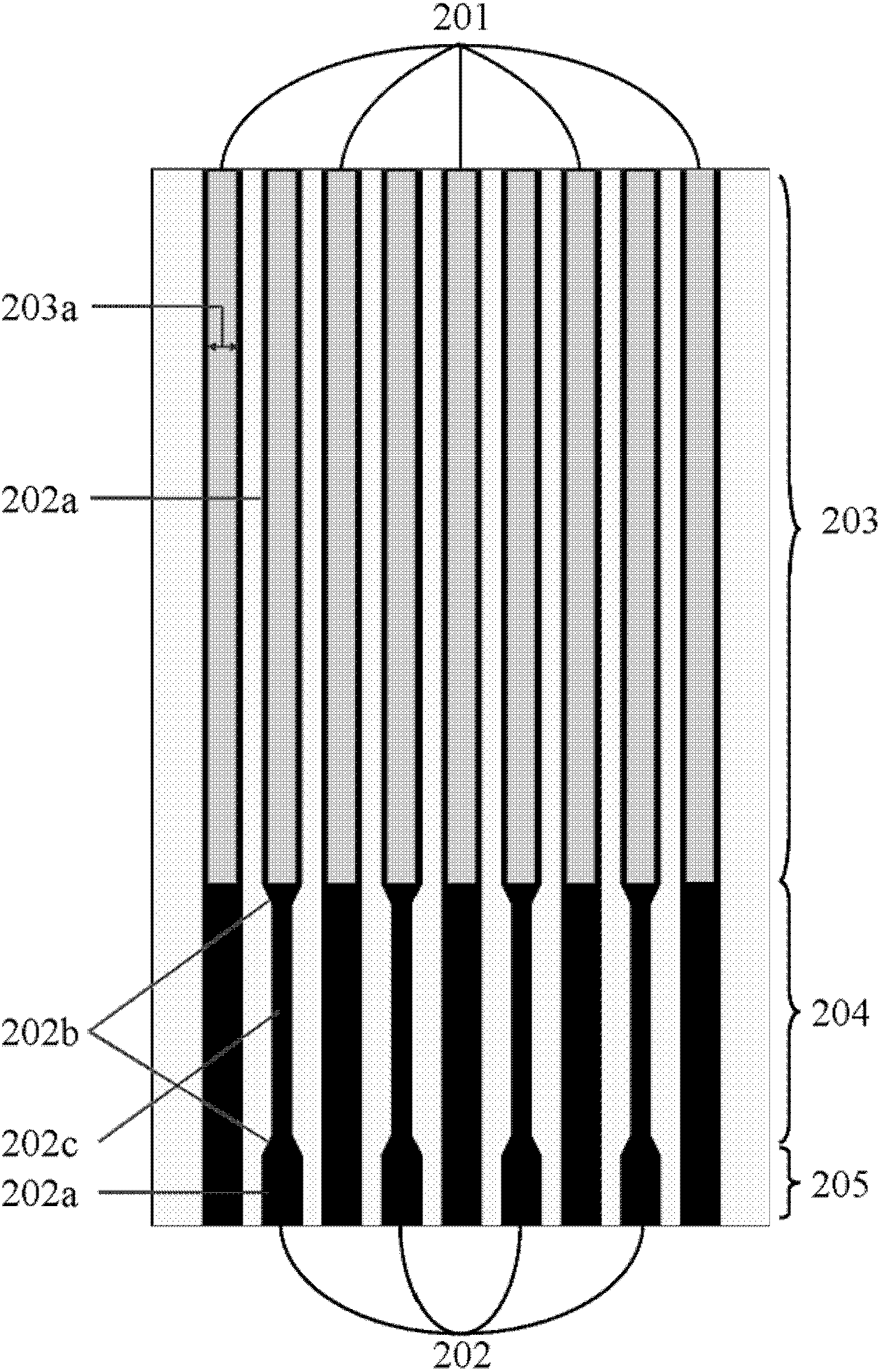 Photonic crystal laser array with high brightness and horizontal far-field single distribution