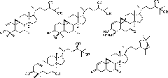 Cyclic-ahltin type triterpenoid saponin compound and preparation method and application thereof