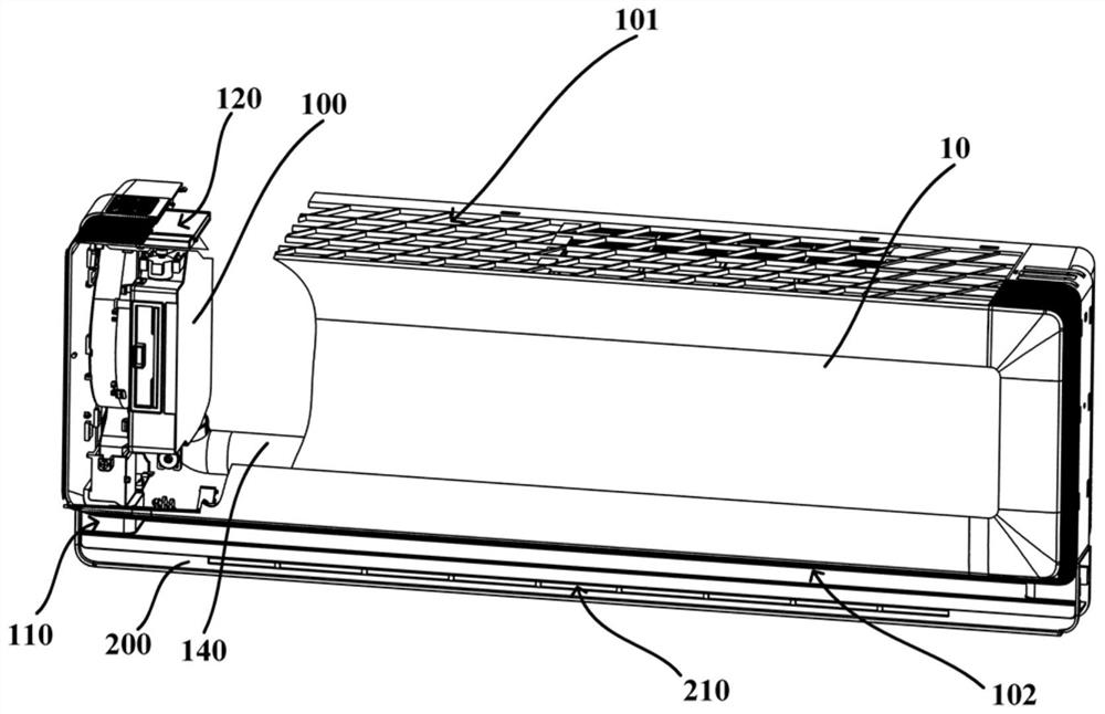 Wall-mounted fresh air conditioner indoor unit and air conditioner