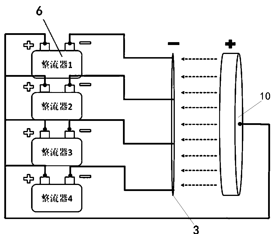 Conducting ring, power supply device based on conducting ring and electroplating jig based on power supply device