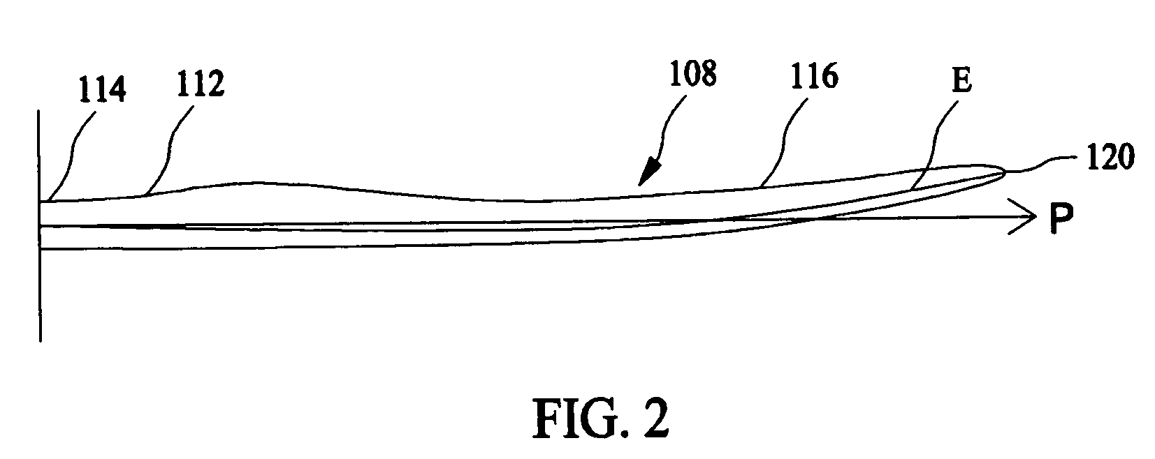 Wind turbine rotor blade with in-plane sweep and devices using same, and method for making same