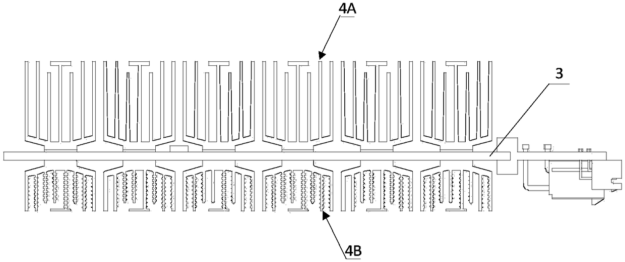 Circuit board with symmetrical heat radiation structure and computing device