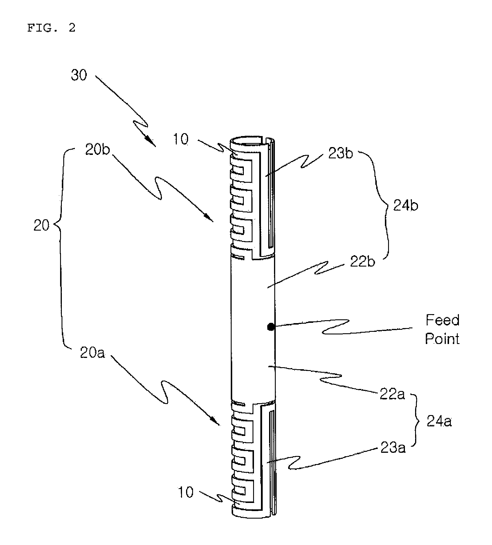 Embedded chip antenna having complementary radiator structure