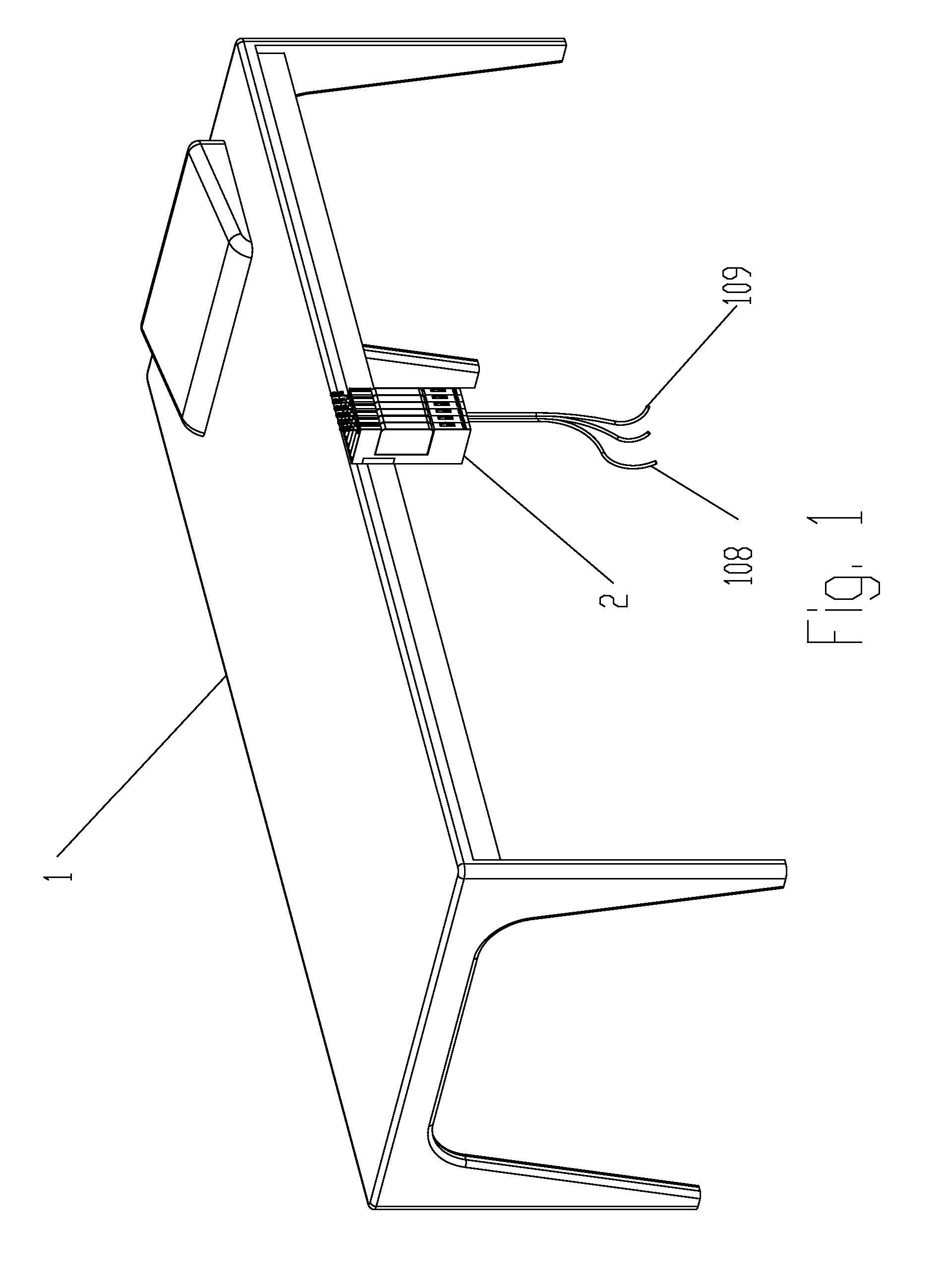 ECG cable management system