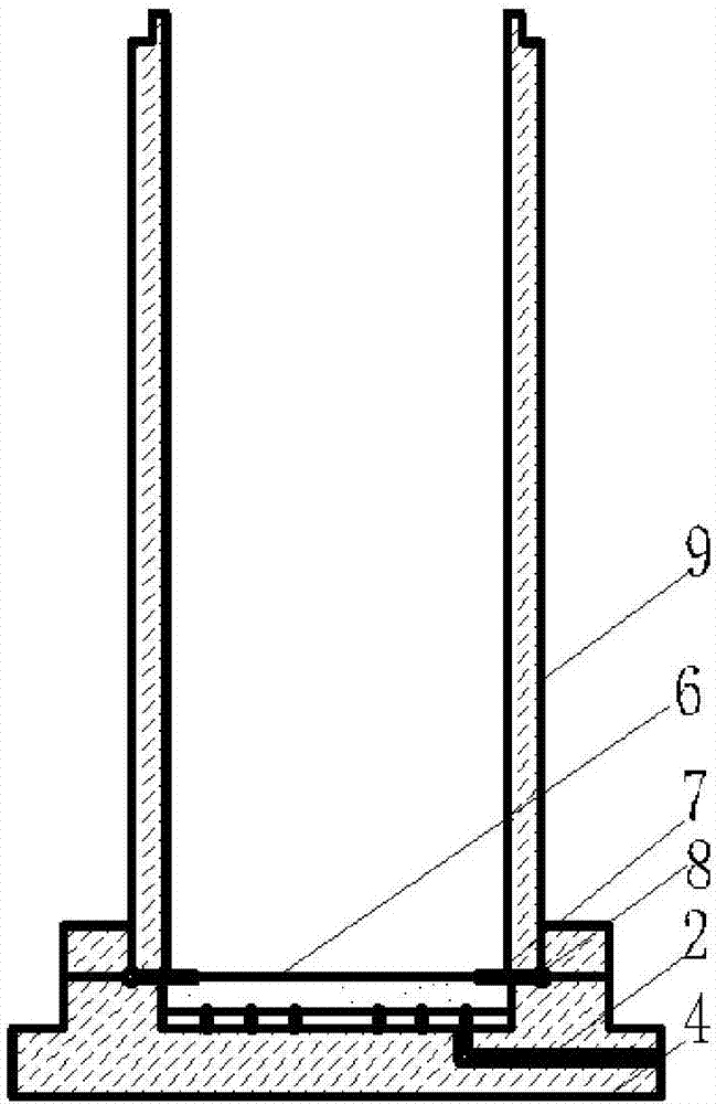 Upward osmosis TDR coaxial test cylinder calibration device and calibration method