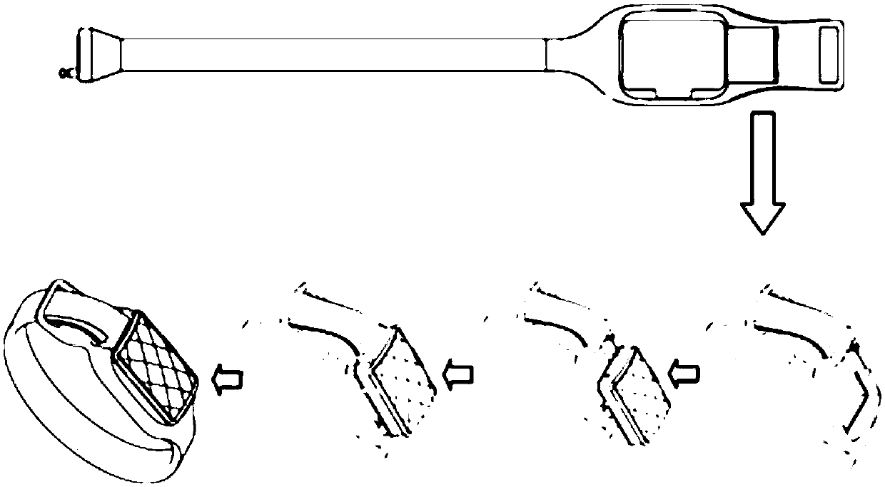 Flexible belt used for locking and application method thereof