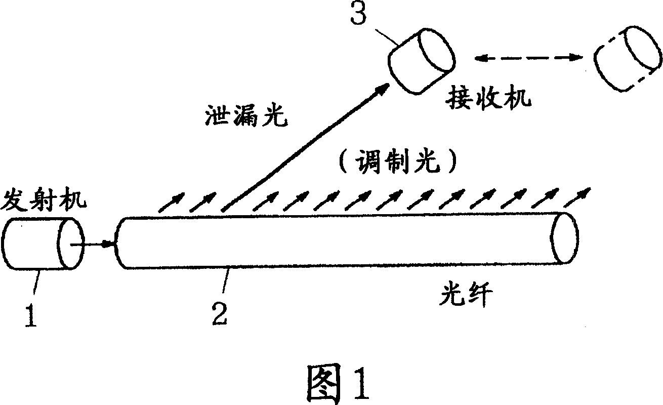 Communications system and leakage optical fiber