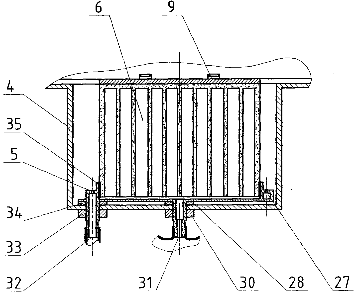 Aeration type domestic normal-pressured water purifier