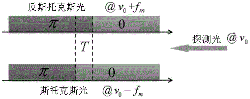 Stimulated Brillouin effect-based differential temperature sensor