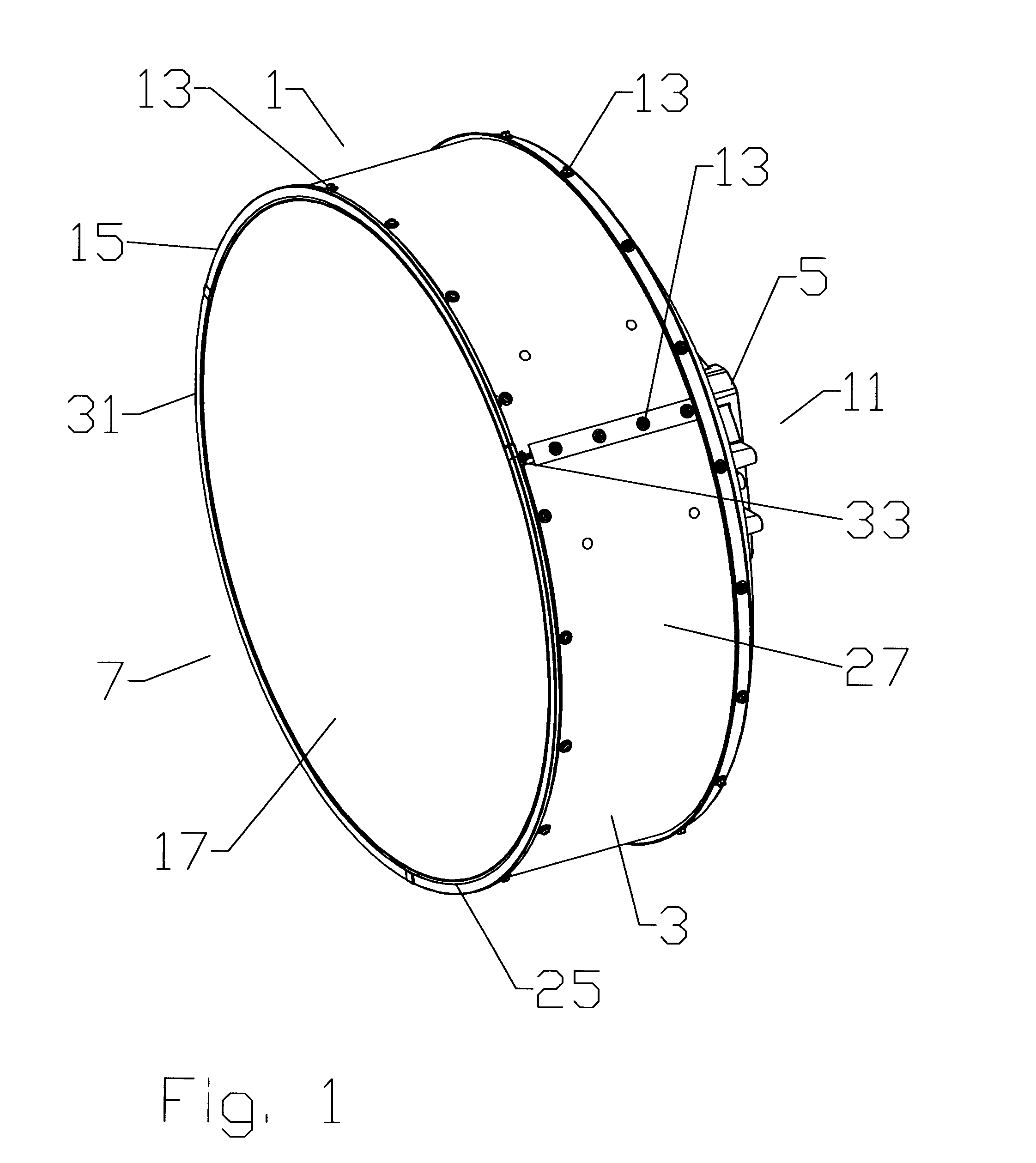 Radome and shroud enclosure for reflector antenna