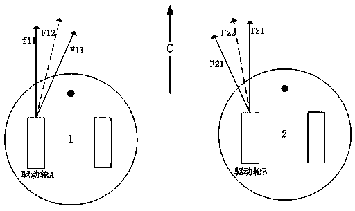 Control method for carpet deviation during robot movement, chip and robot cleaner