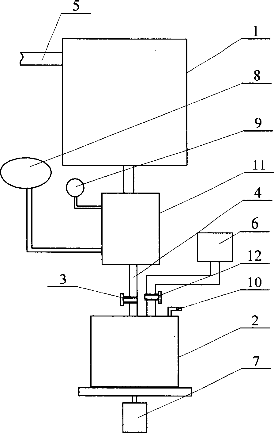 Automatic coagulating agent adding method in soybean curd production process and used automatic coagulating agent adding device