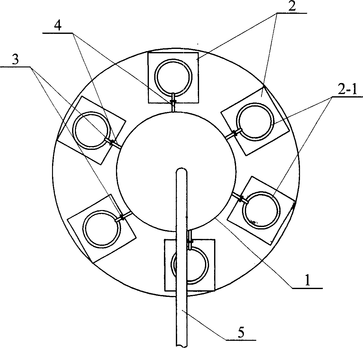 Automatic coagulating agent adding method in soybean curd production process and used automatic coagulating agent adding device