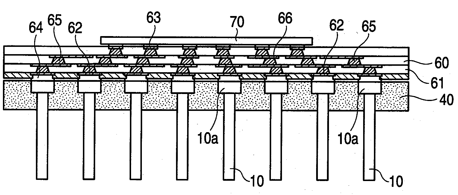 Substrate with pin, manufacturing method thereof, and semiconductor product