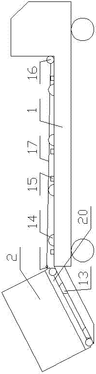 Textile article automatic loading and unloading transporting system loading cart