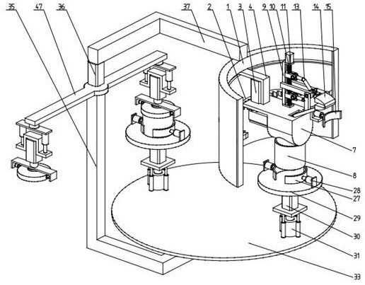 A robot for collecting nail shell powder