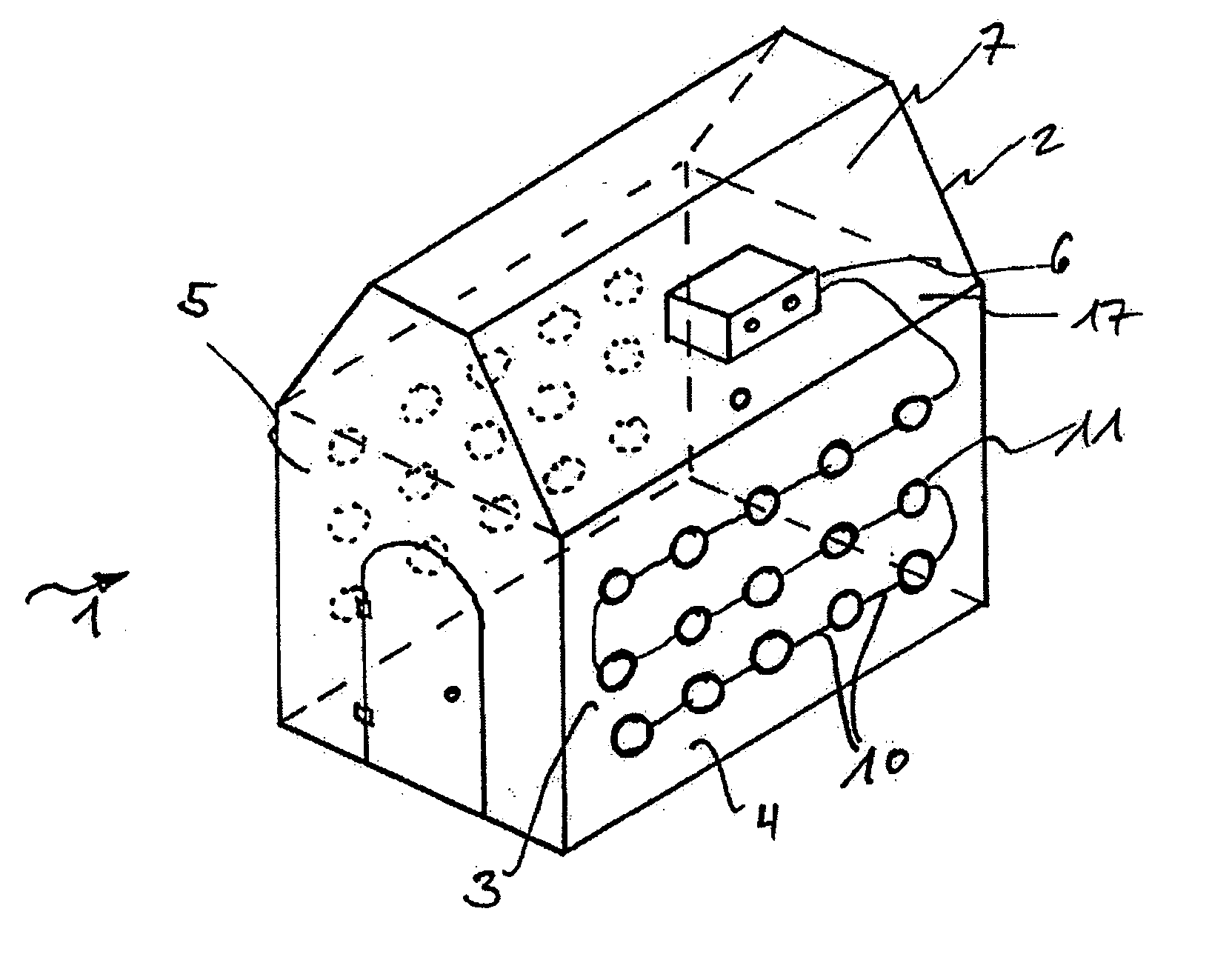 Application device for magnetic field treatment