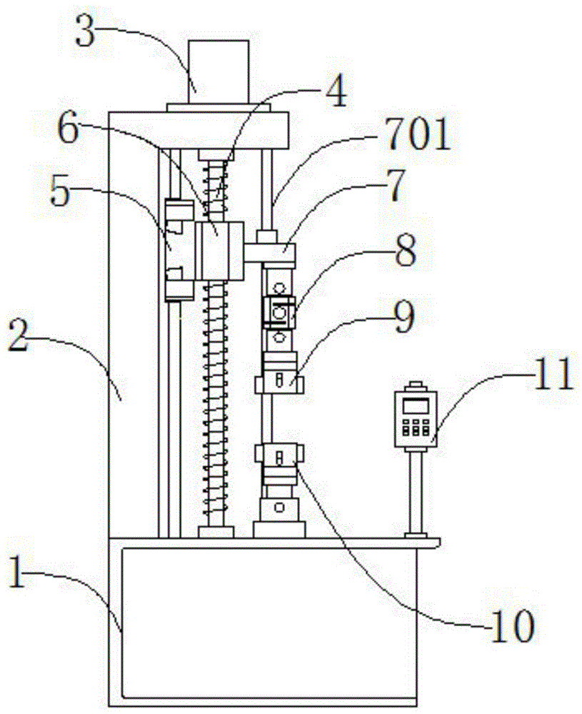 Waterproof roll tensile testing device