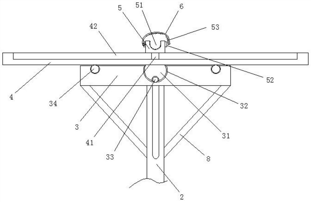 Medical digestive endoscopy bearing auxiliary device