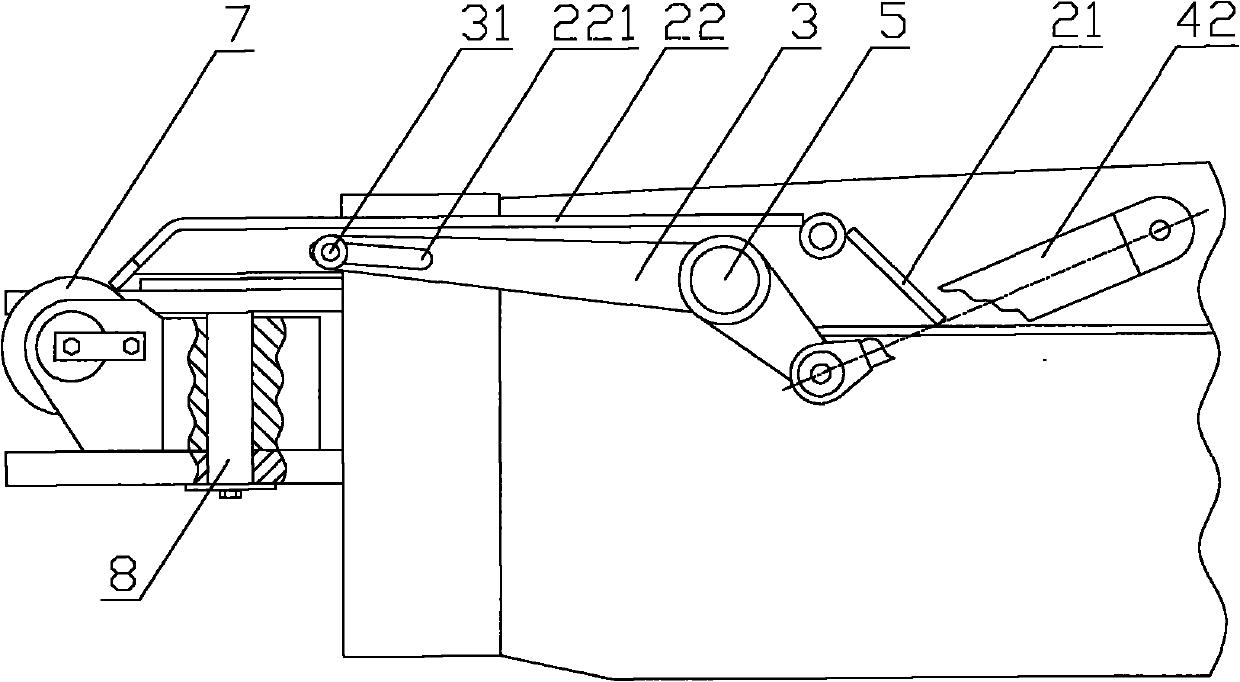 Spreading machine and material receiving device thereof