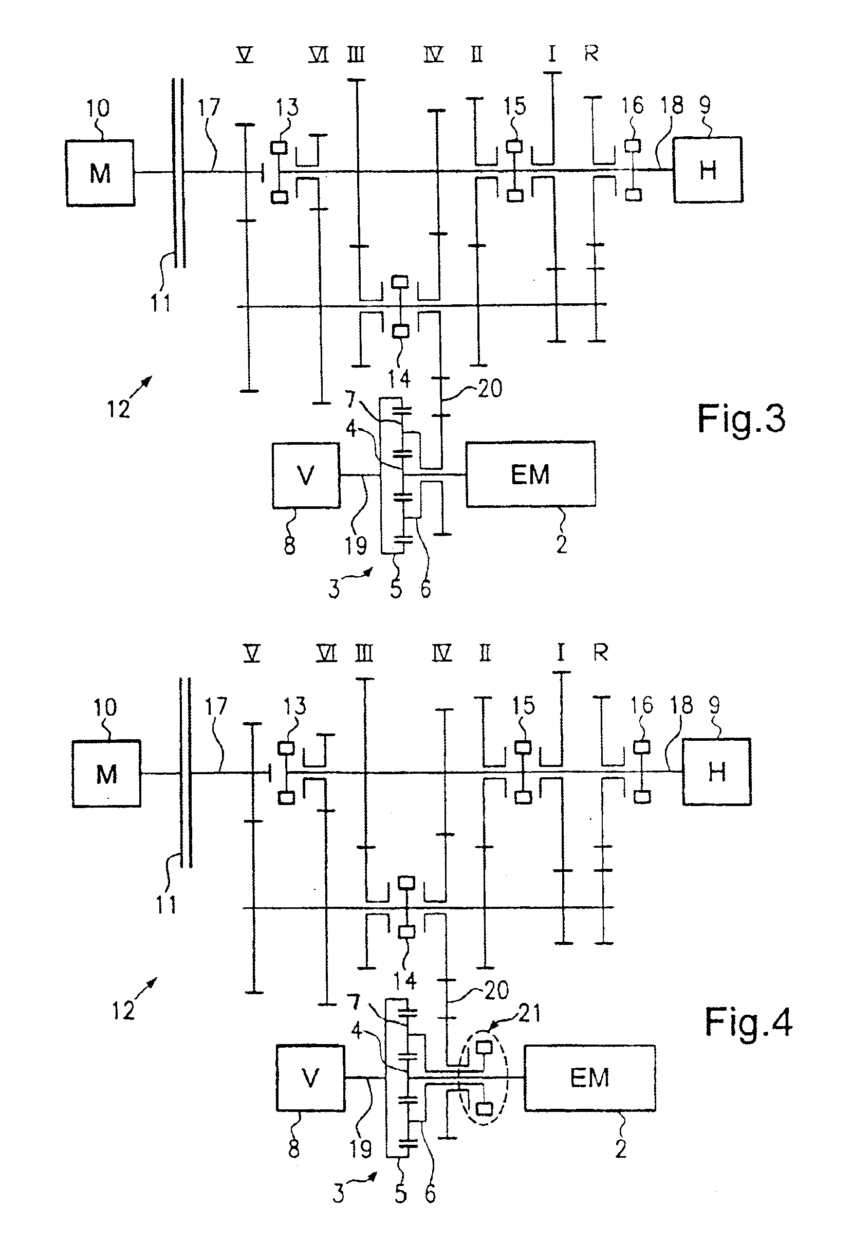 Transfer case for motor vehicles and method for distribution of a driving force onto two motor vehicle axles