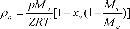 Air buoyancy correcting device used in mass measurement of counterbalance