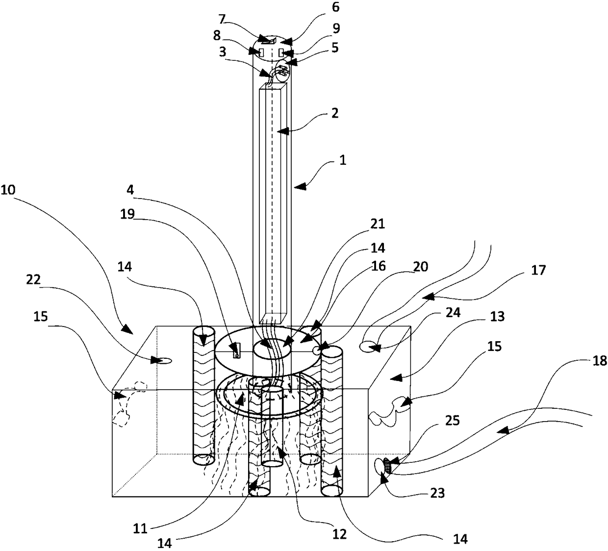 Device for cleaning electric mop