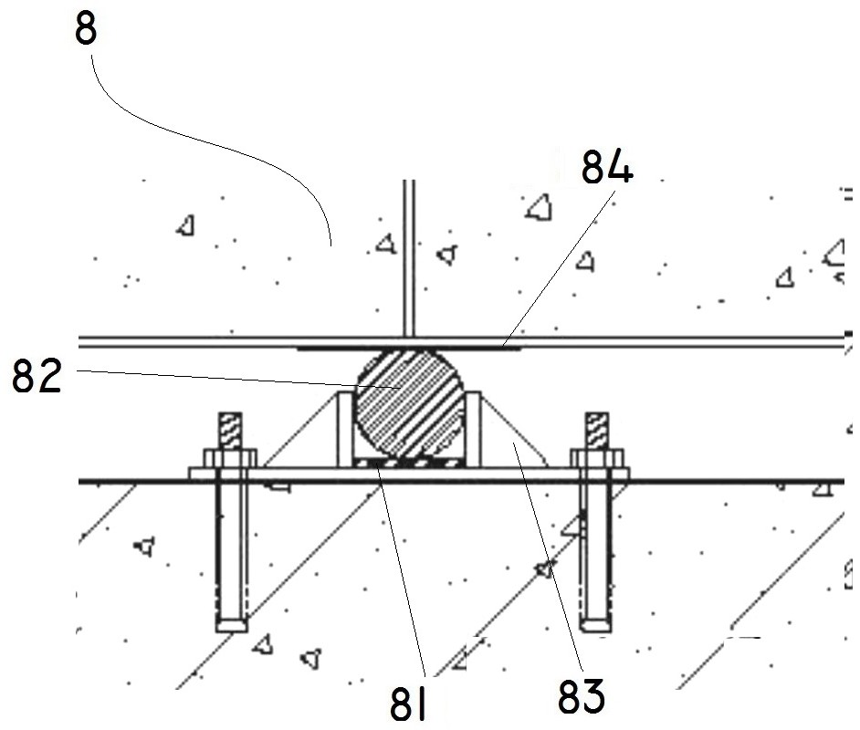 Ground anti-seismic deformation joint structure and construction method thereof