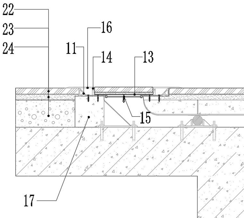 Ground anti-seismic deformation joint structure and construction method thereof