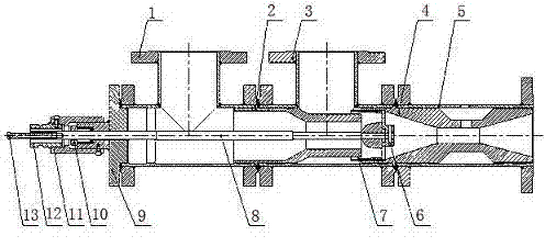 Heating-type dynamically adjustable steam-water directly mixing heat exchange device