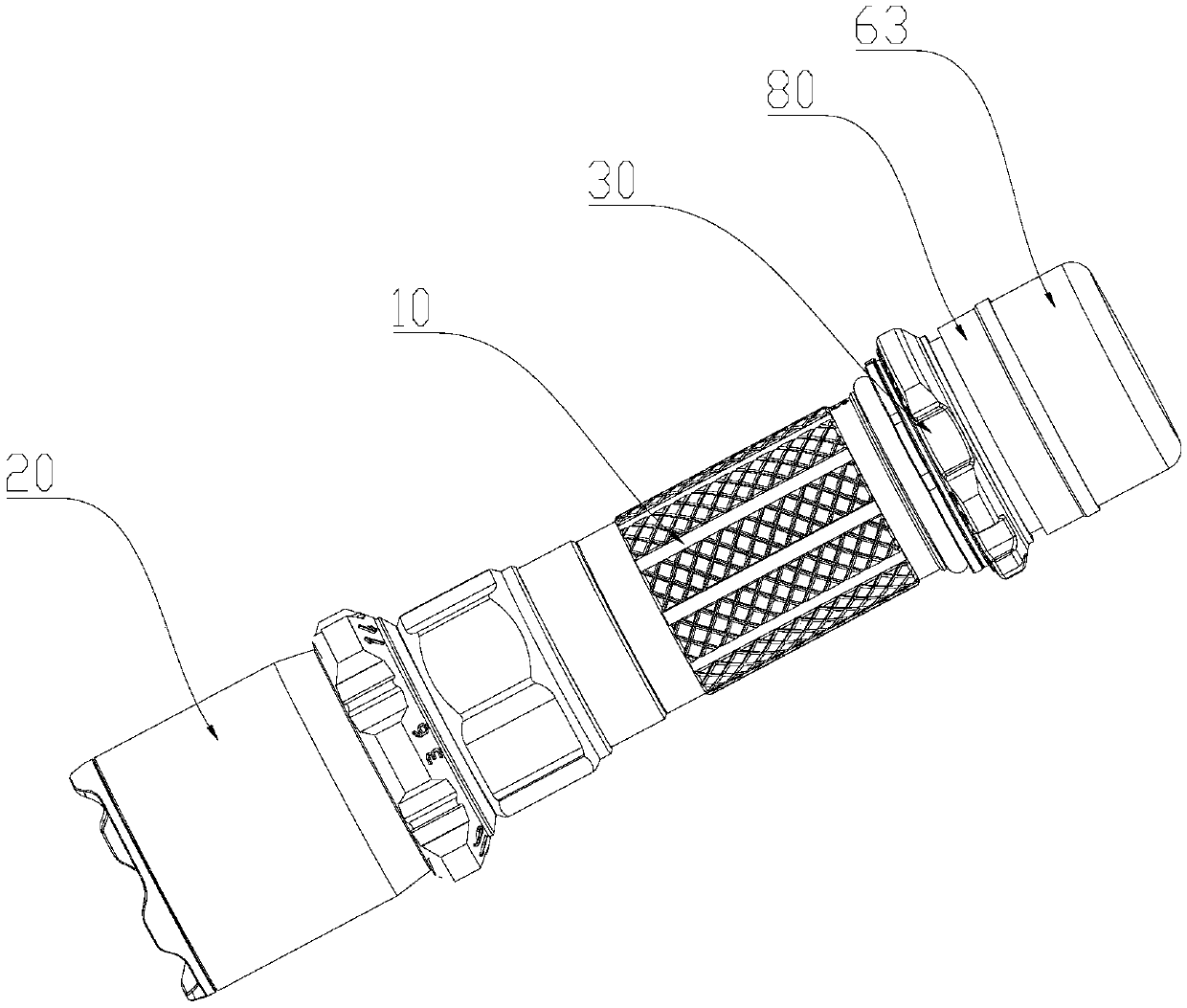 Illuminating device for preventing touch by mistake